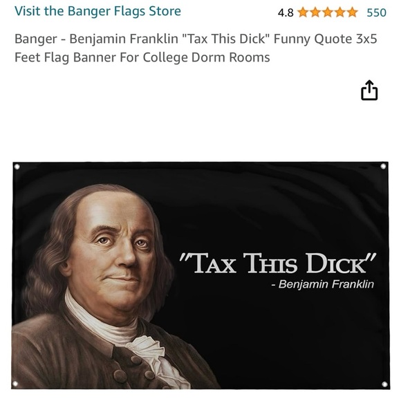 Bundle of 3 Flags Tapestries Let’s Go Brandon Nicki Minaj Ben Franklin - Picture 4 of 4